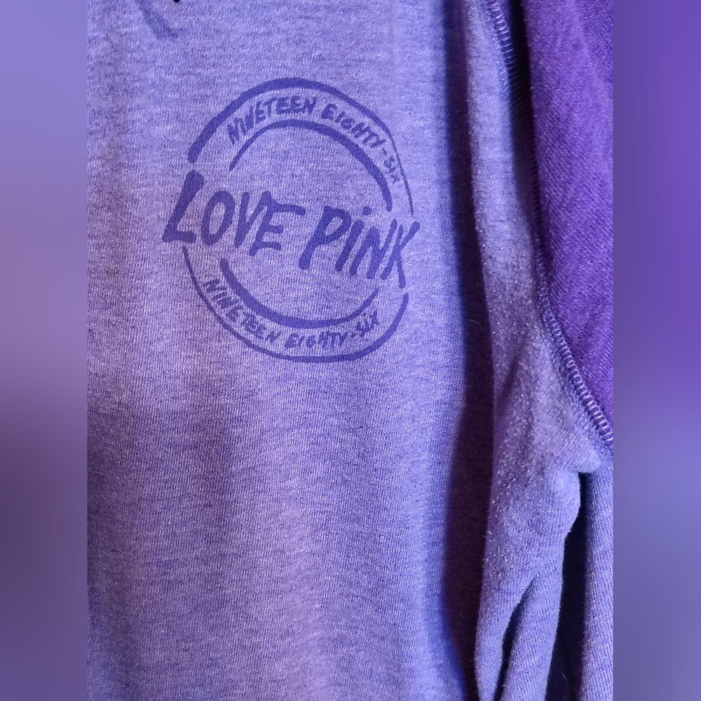 PINK Purple Zip-Up Hoodie - Picture 2 of 8
